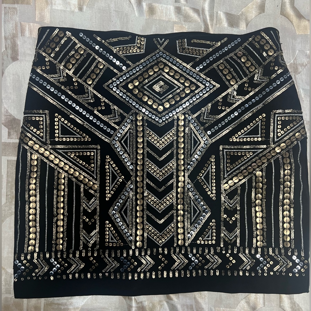 Sequin mini skirt